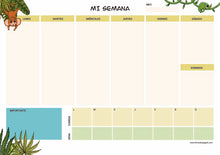 Cargar imagen en el visor de la galería, PLANIFICADOR SEMANAL A4 "SELVA DE PAPEL"