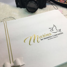 Cargar imagen en el visor de la galería, LIBRO DE FIRMAS COMUNIÓN NIÑA - Formato papel