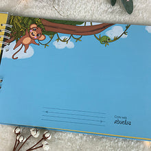 Cargar imagen en el visor de la galería, Álbum de fotos personalizado para bebé "SELVA DE PAPEL" EN ESPIRAL - Formato papel