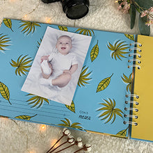 Cargar imagen en el visor de la galería, Álbum de fotos personalizado para bebé "SELVA DE PAPEL" EN ESPIRAL - Formato papel
