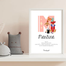 Cargar imagen en el visor de la galería, LÁMINA PERSONALIZADA NATALICIO “CIRCO DE PAPEL” - Formato papel