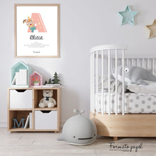 Cargar imagen en el visor de la galería, LÁMINA PERSONALIZADA NATALICIO “CIRCO DE PAPEL” - Formato papel