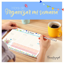 Cargar imagen en el visor de la galería, PLANIFICADOR SEMANAL “ RECUERDOS DE COLORES” - Formato papel