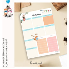 Cargar imagen en el visor de la galería, PLANIFICADOR SEMANAL DIN-A5 “MIAU!” - Formato papel