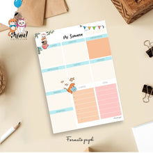 Cargar imagen en el visor de la galería, PLANIFICADOR SEMANAL DIN-A5 “MIAU!” - Formato papel