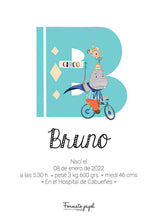 Cargar imagen en el visor de la galería, LÁMINA PERSONALIZADA NATALICIO “CIRCO DE PAPEL” - Formato papel