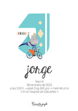 Cargar imagen en el visor de la galería, LÁMINA PERSONALIZADA NATALICIO “CIRCO DE PAPEL” - Formato papel