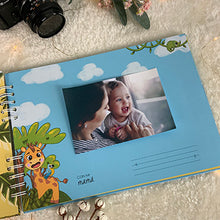 Cargar imagen en el visor de la galería, Álbum de fotos personalizado para bebé &quot;SELVA DE PAPEL&quot; EN ESPIRAL - Formato papel
